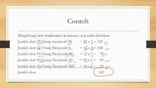 Tentang Skala Likert Untuk Pengukuran Penelitian serta Contoh Penelitian Mengunakan Skala Likert [upl. by Allison]