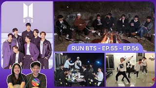 REACTION  BTS  RUN BTS EP55  EP56 ชวนเธอมารีแอค [upl. by Aennil]