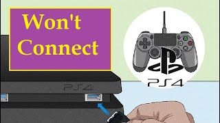 Fix PS4 Controller NOT Connecting Pairing to Game Console USB Wont Connect Recognize How RESET Sony [upl. by Kerat]