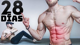 Abdominales perfectos en 28 DÍAS ENTRENAMIENTO DE SUPERVIVENCIA [upl. by Aynek673]