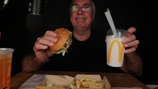 ASMR Eating a Quarter Pounder with Cheese Deluxe to make me feel better [upl. by Okier]