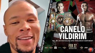 CHRIS EUBANK JR REACTS TO CANELO VS YILDIRIM quotCANELO CAN DO WHAT HE WANTS HES EARNED THAT RIGHTquot [upl. by Haizek]