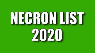 Necron Army List 2020  Competitive Necrons [upl. by Gamages890]