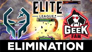 ELIMINATION  GEEK FAM vs EXECRATION  ELITE LEAGUE SEA CLOSED QUALIFIERS DOTA 2 [upl. by Notaes]