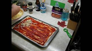 Canada Flag Pepperoni amp Bacon Pizza  Canada Day 2017 [upl. by Sells49]