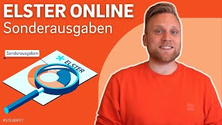 Sonderausgaben in ELSTER online  ELSTER online Tutorial zur Steuererklärung 2022 [upl. by Adnilasor]