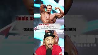 Cronograma mr Olympia 2024 academia mundomaromba shape cbum ramondino mrolympia [upl. by Ramor]