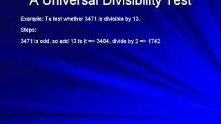 A Universal Divisibility Test [upl. by Burck831]