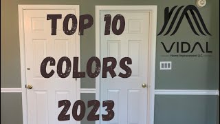 2023 Top 10 colors for Interior Painting [upl. by Ijnek]