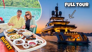 BUFFET in SUNSET YACHT CRUISE 😍  Langkawi Malaysia 🇲🇾 [upl. by Adnar429]