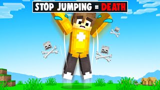 Minecraft But If I STOP Jumping I Will DIE [upl. by Shirley]