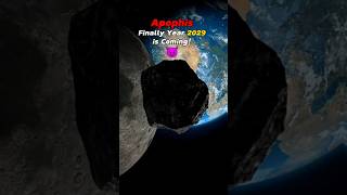 Earth vs Apophis Asteroid 2029 shorts space earth asteroid edits universe [upl. by Tnahs]