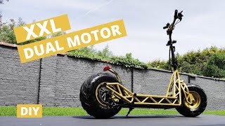 DIY powerful electric scooter from hoverboard [upl. by Littman]