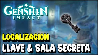 Genshin Impact Localización LLAVE DE LA SALA SECRETA  Ubicación SALA SECRETA Cofre lujoso oculto [upl. by Nibla]