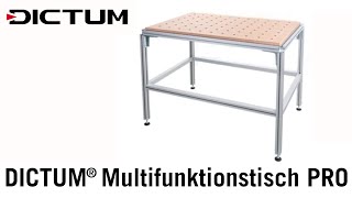 DICTUM® Multifunktionstisch PRO  Die vielseitige Arbeitsstation [upl. by Zenia986]