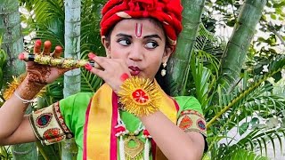 Amma nanu Devarane Benne kadilamma krishna song and dance by Kushi Reddy Abhinaya geethe [upl. by Juan]