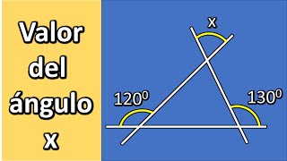 HALLA EL VALOR DEL ÁNGULO DESCONOCIDO X Geometría básica [upl. by Etiam]