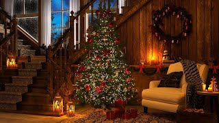 3 Hours of Christmas Music  Instrumental Christmas Music with Rain Sounds  Cozy Christmas Ambience [upl. by Watters]