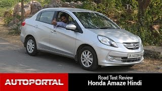 Honda Amaze Test Drive Review in Hindi  Auto Portal [upl. by Aliekat]