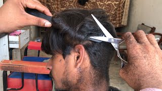 How To Scissors Haircut  Best scissors Cut ASMRBARBER alihydersalon [upl. by Ishmul782]