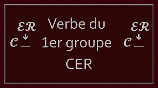 Conjugaison des verbes en ER  Partie 3 [upl. by Ylenaj]