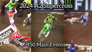 A2 Supercross  Triple Crown 450 Races  JettsRough Night Anderson Backs it up Tomac Redemption [upl. by Yenoh]