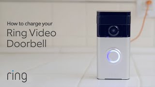 How to Charge Your Ring Video Doorbell  Ring [upl. by Ita]