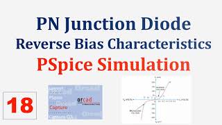 PN Junction Diode reverse bias characteristics  PSpice Simulation [upl. by Beedon]