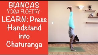 Press Handstand through Chaturanga Transition Deconstructed [upl. by Aronaele]