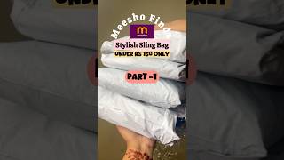 Meesho sling bag  Under Rs150 meeshofinds unboxing shorts [upl. by Ytitsahc]