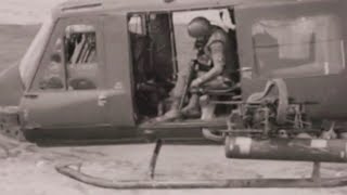 UH1 Huey Gunship Helicopters action in south Vietnam 1965  Natural sound No music [upl. by Nnayd]