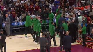 KYRIE IRVING BOOED IN CLEVELAN RETURN\ CELTICS VS CAVALIERS\ NBA SEASON OPENER 10172017 [upl. by Atikihc993]