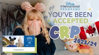 ACCEPTED DISNEY CULTURAL REPRESENTATIVE PROGRAM  CRP Canada [upl. by Erinna800]