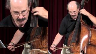 Double Bass solo JS Bach Violin Concerto 2 in E major II Adagio [upl. by Doble]