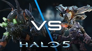 Halo 5 AI Battle  Hunters vs Covenant amp Prometheans [upl. by Eiramyelhsa]