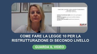 Come fare la Legge 10 per la ristrutturazione di secondo livello [upl. by Lavinie]