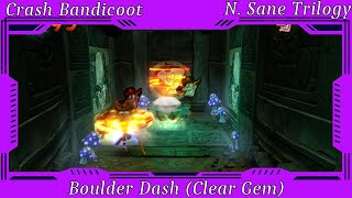 Crash Bandicoot N Sane Trilogy  Boulder Dash Clear Gem [upl. by Apostles547]