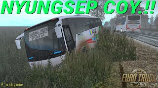 Mosak masik berujung petaka  bus lawas poBUDIMAN ets2 justgame [upl. by Llehsem]