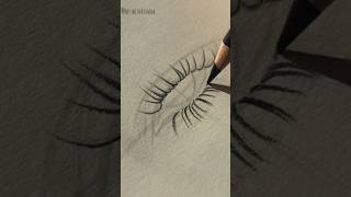 eyelashes drawing tutorial 😱eyelashes drawingtutorial easydrawing tutorial shortvideo explore [upl. by Minardi]