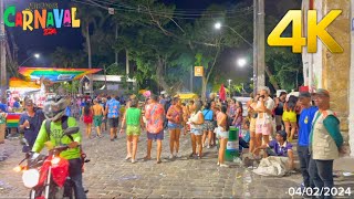 PRÉ CARNAVAL FIM DE FESTA A NOITE EM OLINDA  PE Domingo 4 de fevereiro de 2024 [upl. by Nerty390]