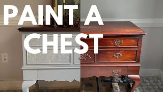 Simple amp Classic Cedar Chest Makeover Easy Tutorial With Paint amp Transfers [upl. by Acitel941]