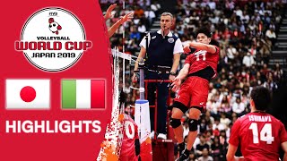 JAPAN vs ITALY  Highlights  Mens Volleyball World Cup 2019 [upl. by Mayhs593]