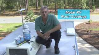 Tropicool roof coating HOW TO DIY RV Roof Coating Sealing [upl. by Farly]