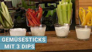 Gemüsesticks mit 4 leckeren Dips [upl. by Rogers363]