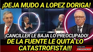 ¡DEJA MUDO A JOAQUIN ¡CANCILLER DE LA FUENTE LE QUITA LO CATASTROFISTA A DORIGA [upl. by Simeon]