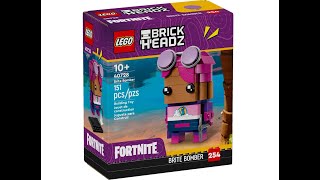 Lego Fortnite Brite Bomber Brickheadz GWP review [upl. by Roy581]