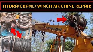 💯Crane winch hydraulic motor machine repair crane winch motor crane winch drum crane winch break [upl. by Costanzia176]