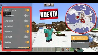 LOS NUEVOS MENUS Y MINI MAPA EN MINECRAFT PE 118 Y 117 [upl. by Vander534]