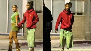 Jaden Smith and girlfriend Sab Zada enjoy a night out at celeb hot spot The Nice Guy in West Hollywo [upl. by Aneez427]