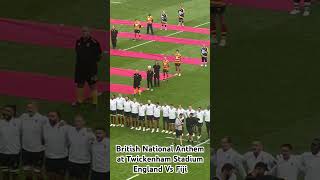 England Vs Fiji at Twickenham Stadium British National Anthem [upl. by Perloff]